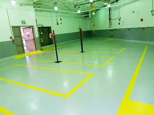 process floor at chemical plant