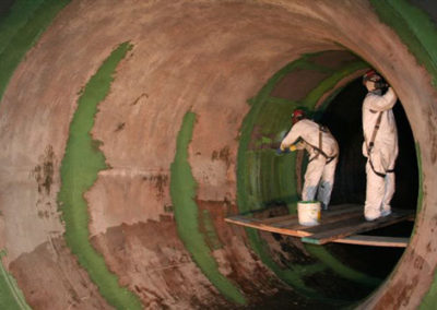 industrial coating in circulating water line