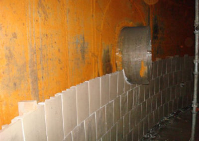 versichem tank tile installed around nozzle